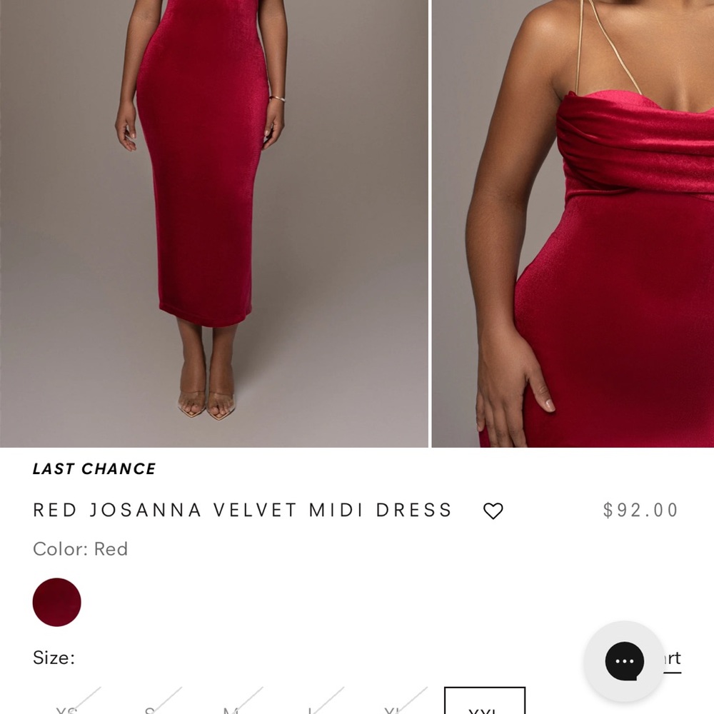 JLUXLABEL fed josanna velvet midi dress